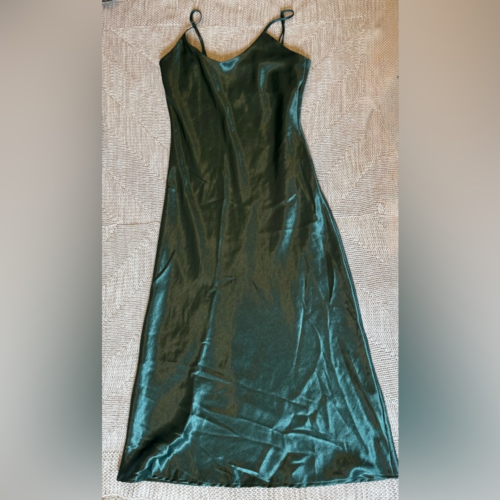 Double Zero Shimmering Olive Dress